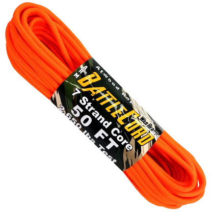 Atwood Rope Battle Cord - 2,650 LB  - 5.6MM X 50 FT-Camping - Accessories - Rope and Cordage-Neon Orange-Appalachian Outfitters
