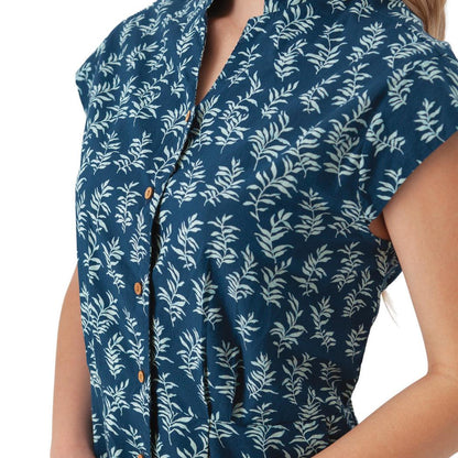 Aventura Women's Abloom Stand Collar Shirtdress-Women's - Clothing - Dresses-Aventura-Appalachian Outfitters