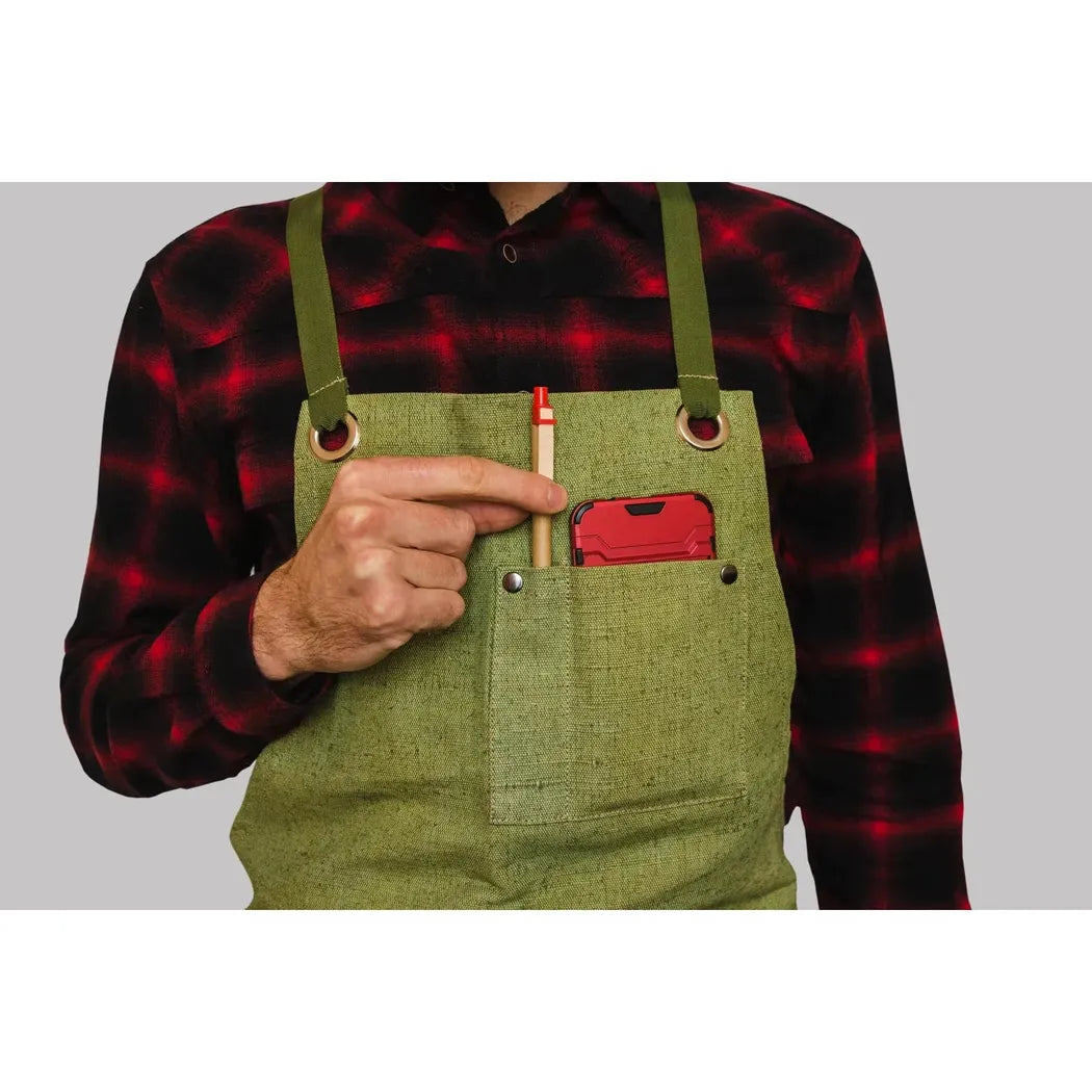 Beavercraft Adjustable Green Canvas Work Apron-Camping - Accessories-Beavercraft-Appalachian Outfitters