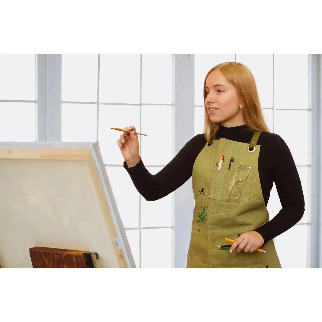 Beavercraft Adjustable Green Canvas Work Apron-Camping - Accessories-Beavercraft-Appalachian Outfitters