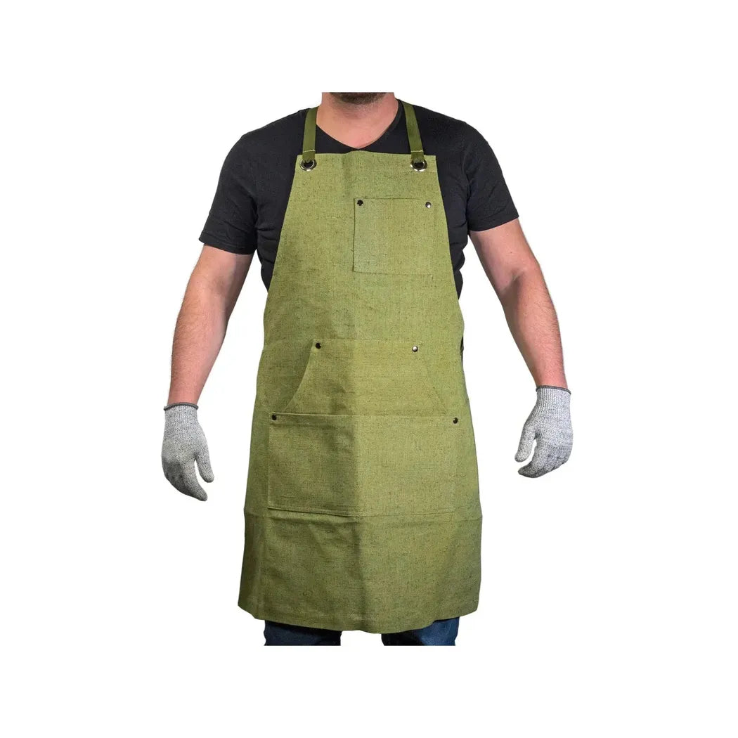 Beavercraft Adjustable Green Canvas Work Apron-Camping - Accessories-Beavercraft-Appalachian Outfitters