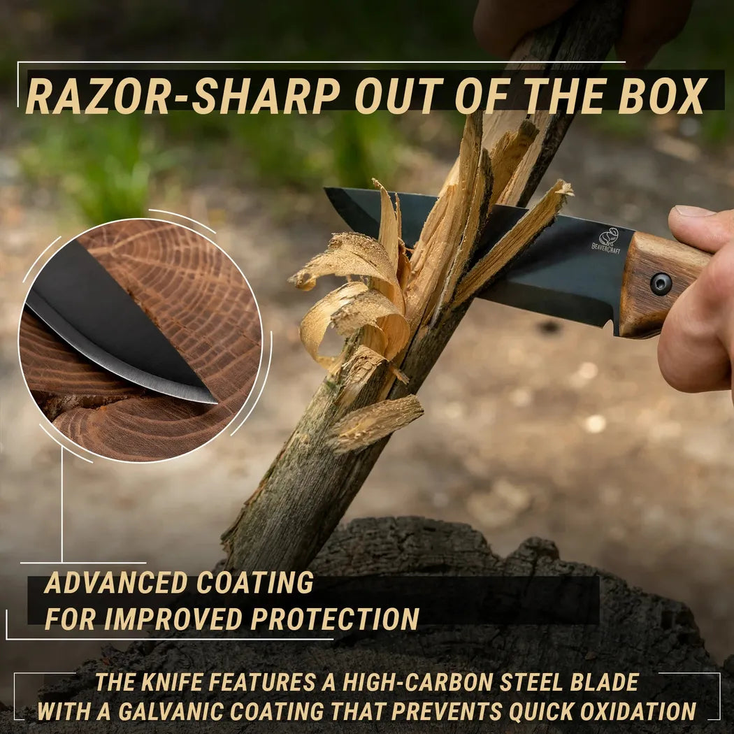 Beavercraft BSH3 Bushcraft Knife-Camping - Accessories - Knives-Beavercraft-Appalachian Outfitters