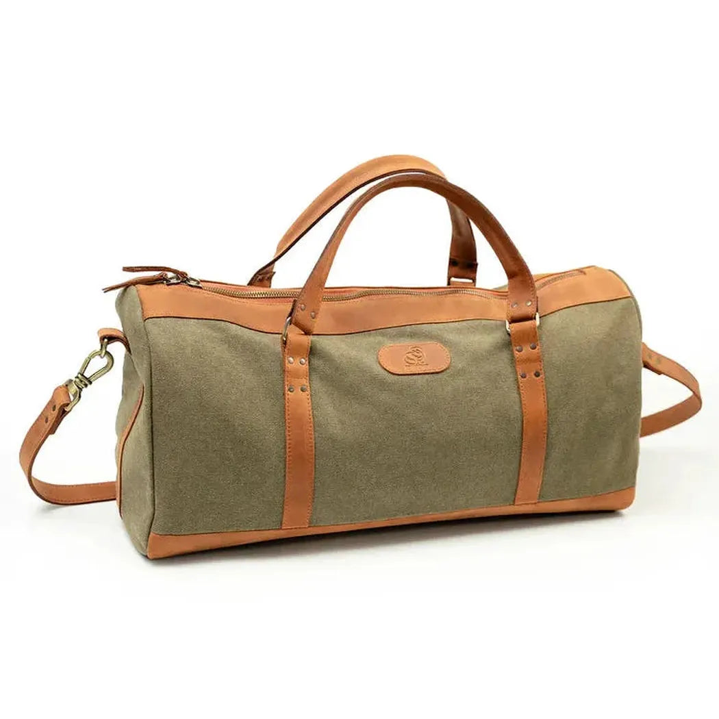 Beavercraft Journey - Canvas and Leather Travel Luggage Duffel Bag-Accessories - Bags-Beavercraft-Appalachian Outfitters