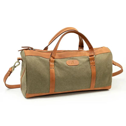 Beavercraft Journey - Canvas and Leather Travel Luggage Duffel Bag-Accessories - Bags-Beavercraft-Appalachian Outfitters