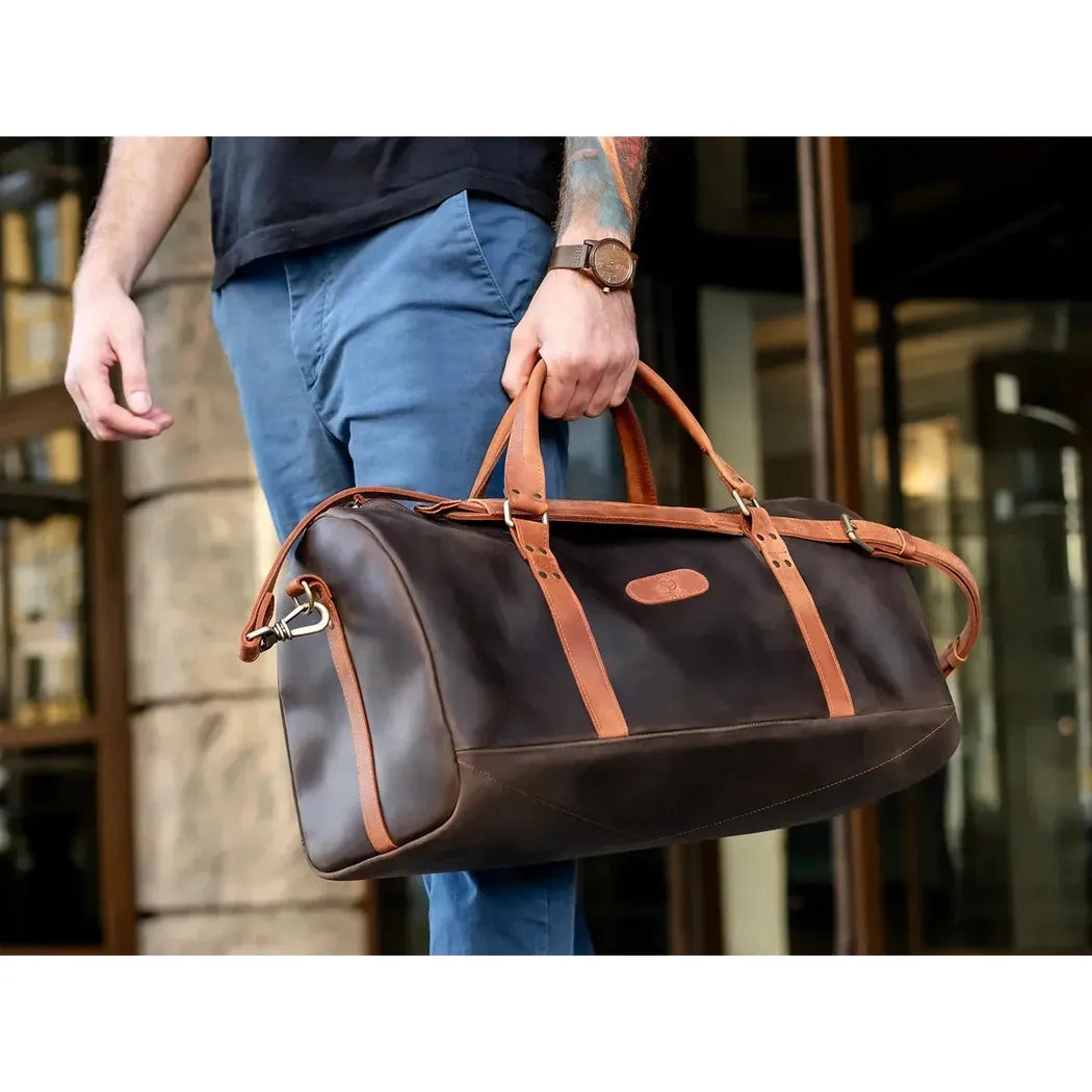 Beavercraft Journey - Leather Travel Luggage Duffel Bag-Accessories - Bags-Beavercraft-Appalachian Outfitters