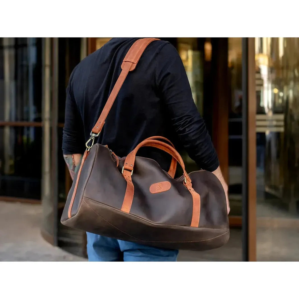 Beavercraft Journey - Leather Travel Luggage Duffel Bag-Accessories - Bags-Beavercraft-Appalachian Outfitters