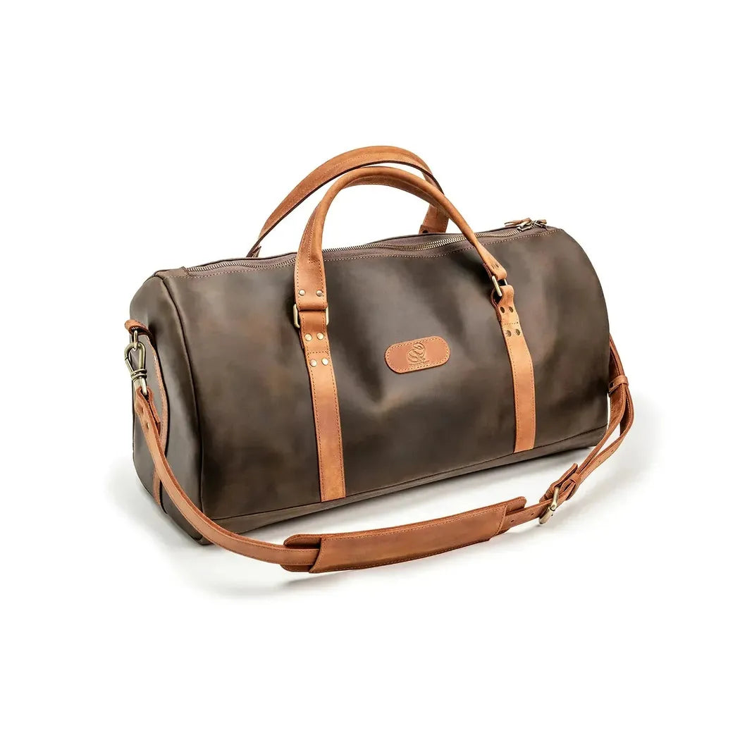 Beavercraft Journey - Leather Travel Luggage Duffel Bag-Accessories - Bags-Beavercraft-Chocolate-Appalachian Outfitters