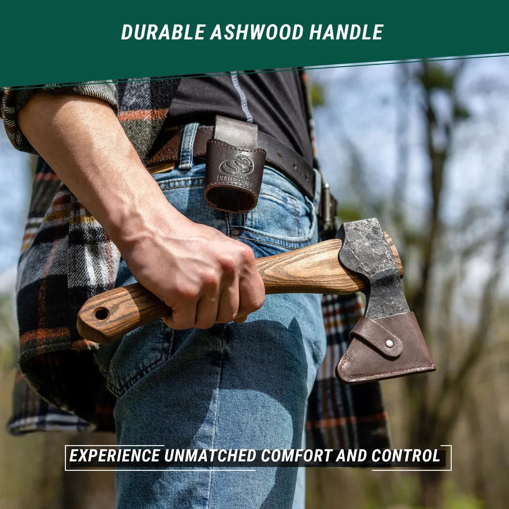 Beavercraft Small Carving Axe with Leather Sheath-Camping - Accessories - Axes-Beavercraft-Appalachian Outfitters