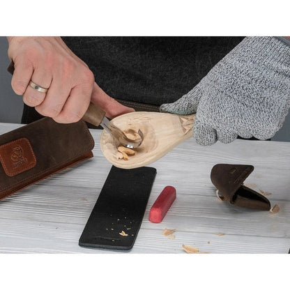 Beavercraft Spoon Carving Tool Set in Genuine Leather Case-Camping - Accessories - Knives-Beavercraft-Appalachian Outfitters