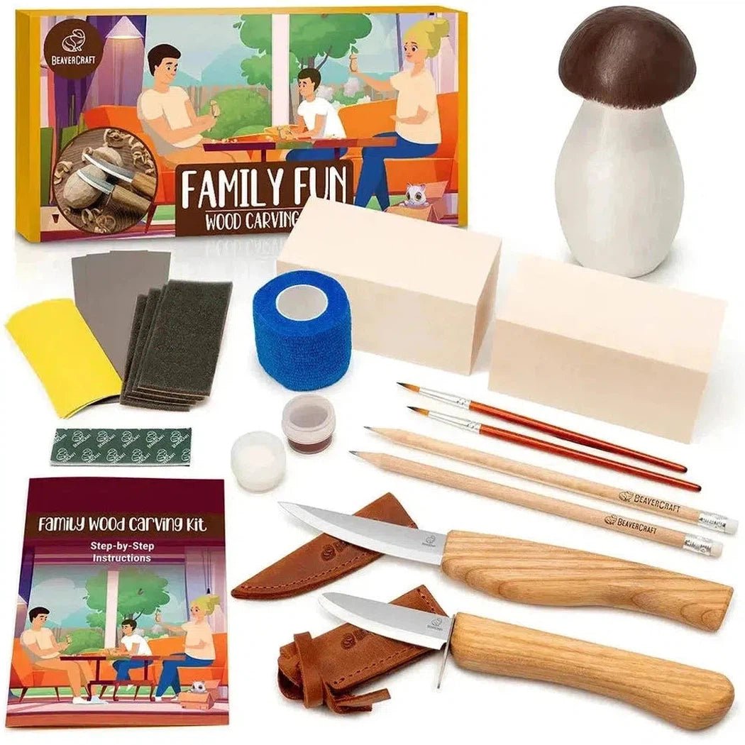 Beavercraft Family Fun Wood Carving Kit-Camping - Accessories - Knives-Appalachian Outfitters