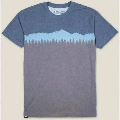 Belong Designs Men's Graphic Traverse Tek Tee-Men's - Clothing - Tops-Belong Designs-Switchback Blue-M-Appalachian Outfitters