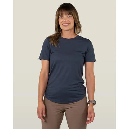 Belong Designs Women's Core Traverse Tek Tee-Women's - Clothing - Tops-Belong Designs-Midnight-S-Appalachian Outfitters