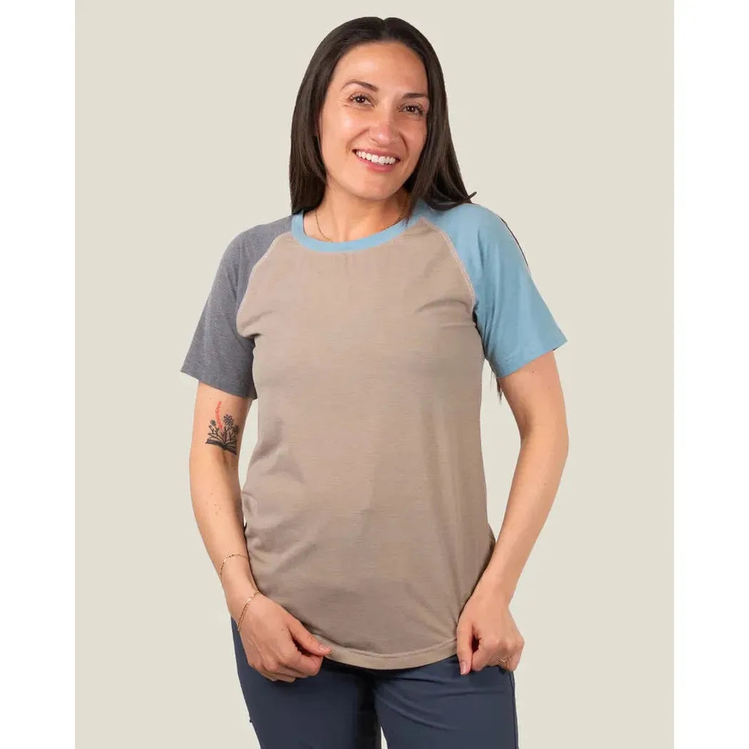 Belong Designs Women's Graphic Traverse Tek Tee-Women's - Clothing - Tops-Belong Designs-River Brook-S-Appalachian Outfitters