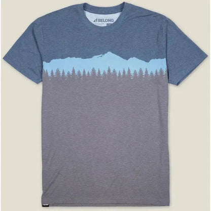 Belong Designs Men's Graphic Traverse Tek Tee-Men's - Clothing - Tops-Switchback Blue-M-Appalachian Outfitters