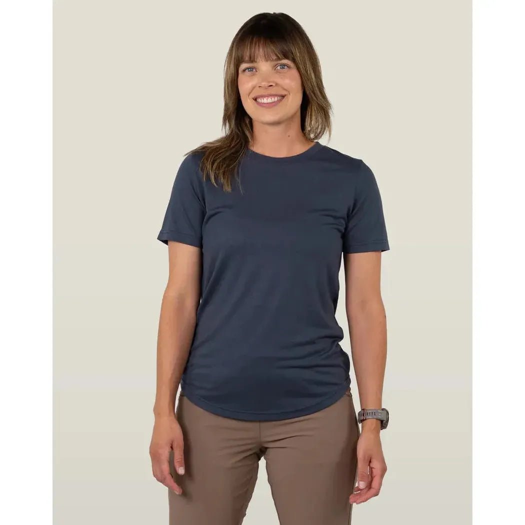 Belong Designs Women's Core Traverse Tek Tee-Women's - Clothing - Tops-Midnight-S-Appalachian Outfitters