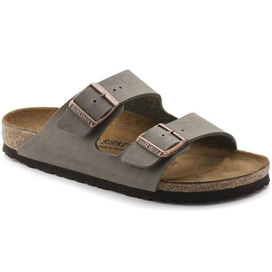 Birkenstock Arizona Birkibuc-Women's - Footwear - Sandals-Birkenstock-Stone-Narrow-38-Appalachian Outfitters