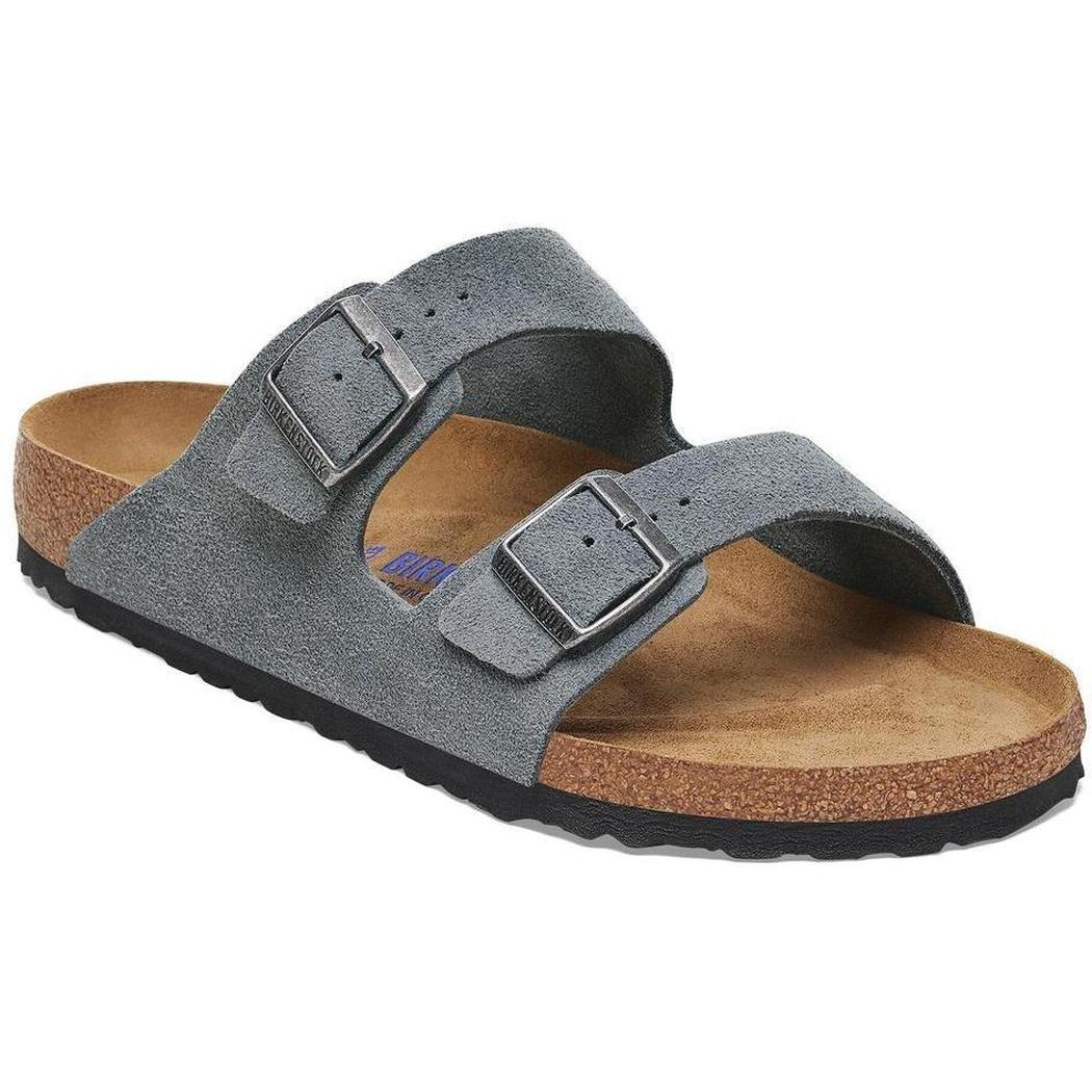 Birkenstock Arizona Soft Footbed Suede Leather-Unisex - Footwear-Birkenstock-Basalt Gray-Regular-41-Appalachian Outfitters