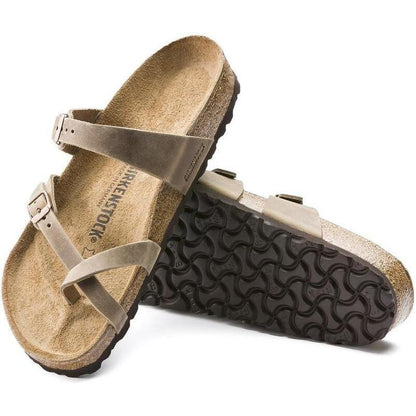 Birkenstock Mayari Oiled Leather Tobacco Brown-Women's - Footwear - Sandals-Birkenstock-Appalachian Outfitters