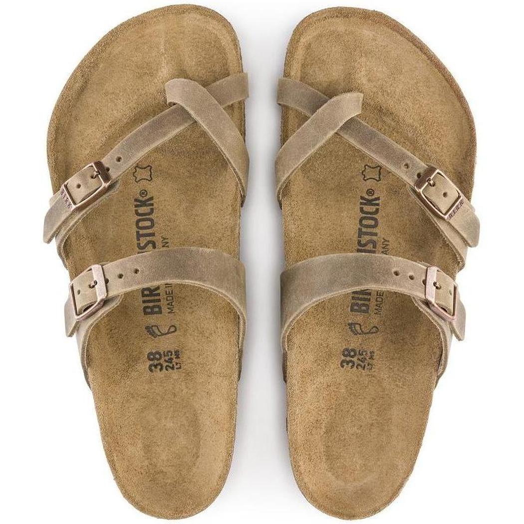 Birkenstock Mayari Oiled Leather Tobacco Brown-Women's - Footwear - Sandals-Birkenstock-Appalachian Outfitters