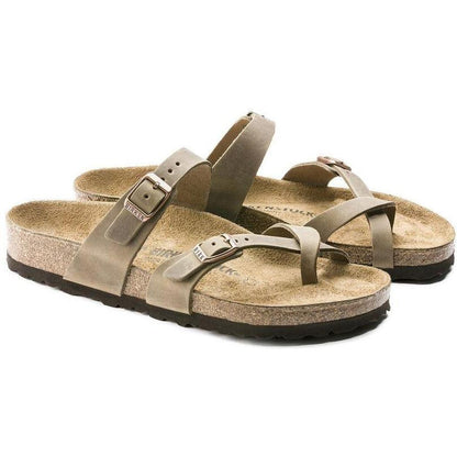 Birkenstock Mayari Oiled Leather Tobacco Brown-Women's - Footwear - Sandals-Birkenstock-Appalachian Outfitters