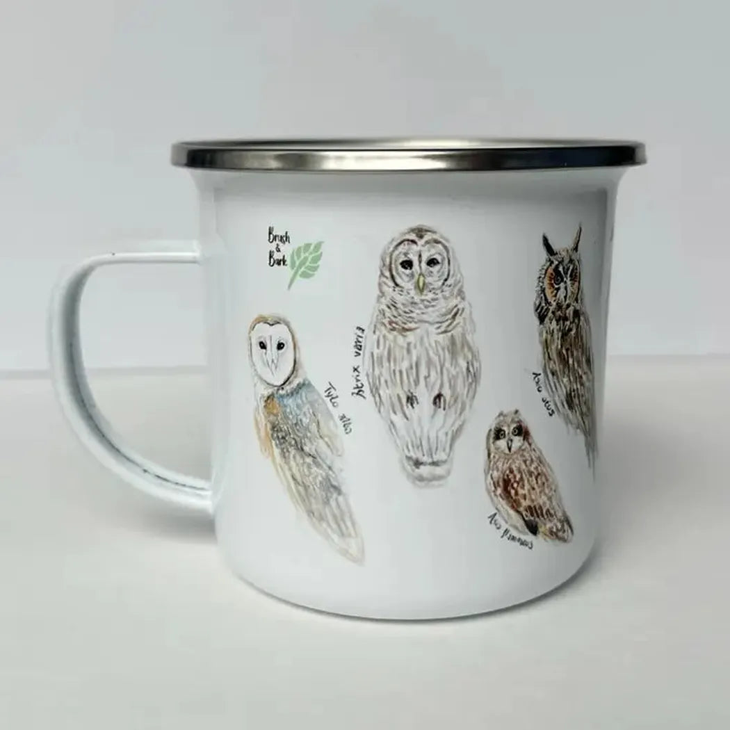 Brush & Bark Camping Mug-Camping - Hydration - Cups and Mugs-Owls-Appalachian Outfitters