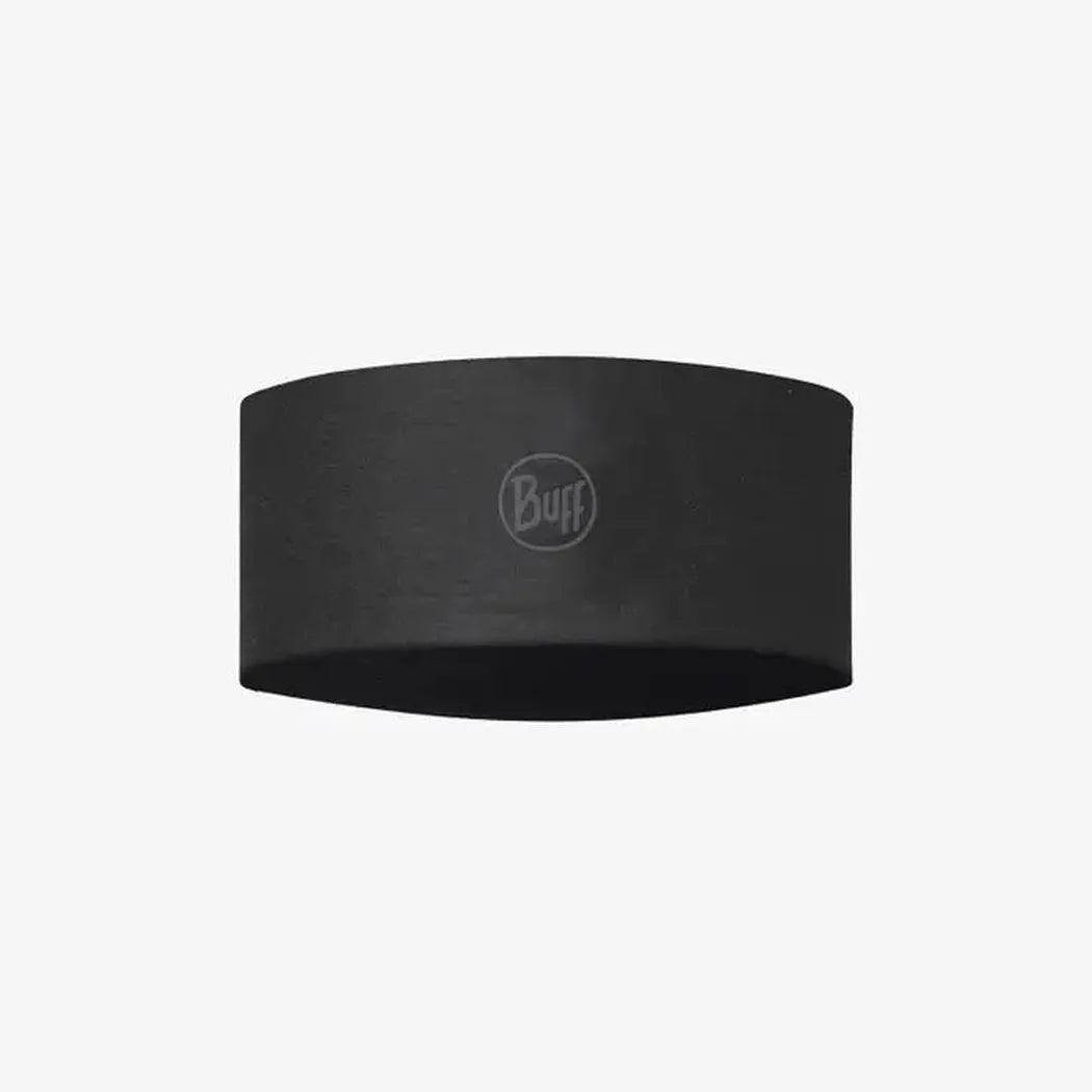 Buff CoolNet UV Wide Headband - Solid-Accessories - Bandanas-Buff-Black-Appalachian Outfitters