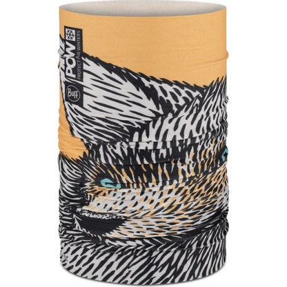 Close-up of the Buff Towson POW Multi bandana in Pow Multi color showing its bold animal print design.