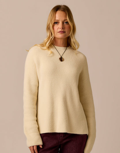 Carve Designs Olivia Plush Sweater: Cream product image