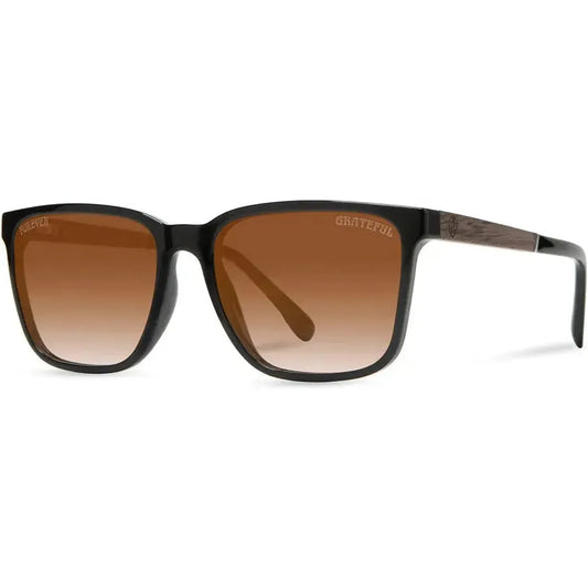 Camp Eyewear Crag: Grateful Dead Stealie Edition-Accessories - Eyewear - Sunglasses-Camp Eyewear-Black // Grateful Dead Stealie Engraved-Basic Brown Fade Polarized-Appalachian Outfitters