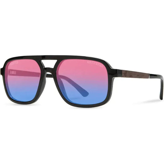 Camp Eyewear Glacier: Grateful Dead Stealie Edition-Accessories - Eyewear - Sunglasses-Camp Eyewear-Black // Grateful Dead Stealie Engraved-Basic Sunset Polarized-Appalachian Outfitters
