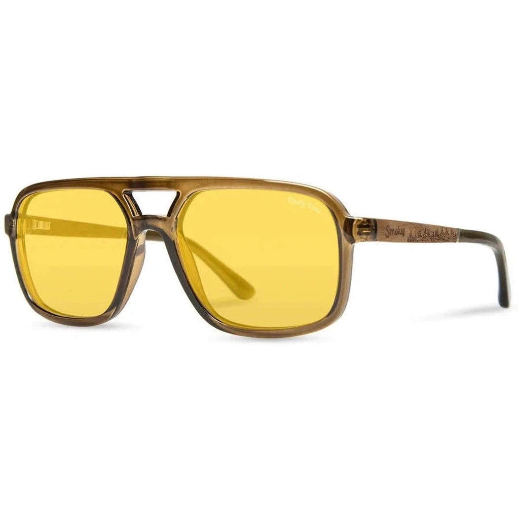 Camp Eyewear Glacier - Smokey Bear-Accessories - Sunglasses-Camp Eyewear-Matte Black-Amber Polarized-Appalachian Outfitters