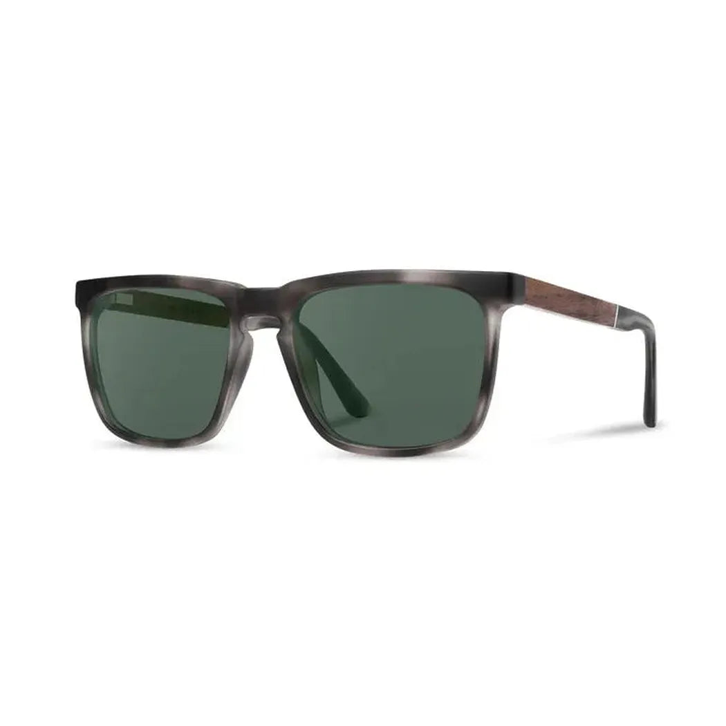 Camp Eyewear Ridge-Accessories - Eyewear - Sunglasses-Camp Eyewear-Matte Pearl Grey // Walnut-HD Basic Polarized G15-Appalachian Outfitters