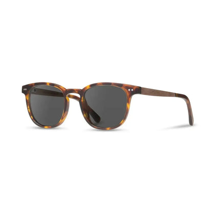 Camp Eyewear Topo-Accessories - Eyewear - Sunglasses-Camp Eyewear-Matte Orange // Walnut-HD Plus Polarized Brown-Appalachian Outfitters