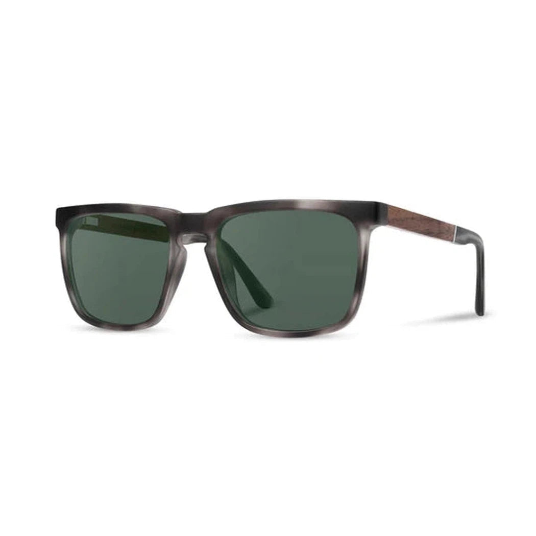 Camp Eyewear Ridge-Accessories - Eyewear - Sunglasses-Matte Pearl Grey // Walnut-Basic Polarized G15-Appalachian Outfitters