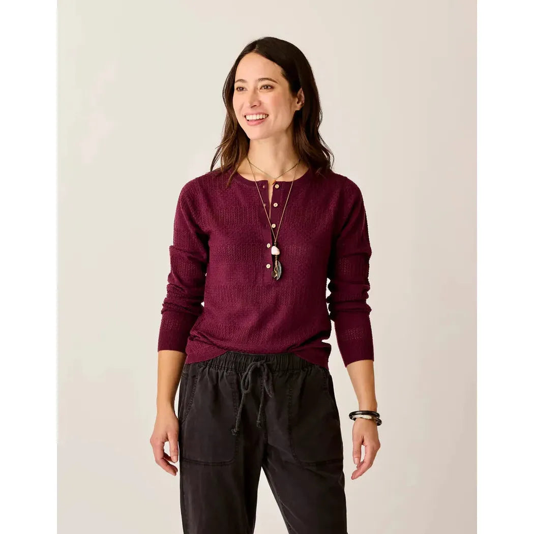 Carve Designs Women's Amara Pointelle Sweater-Women's - Clothing - Tops-Carve Designs-Appalachian Outfitters