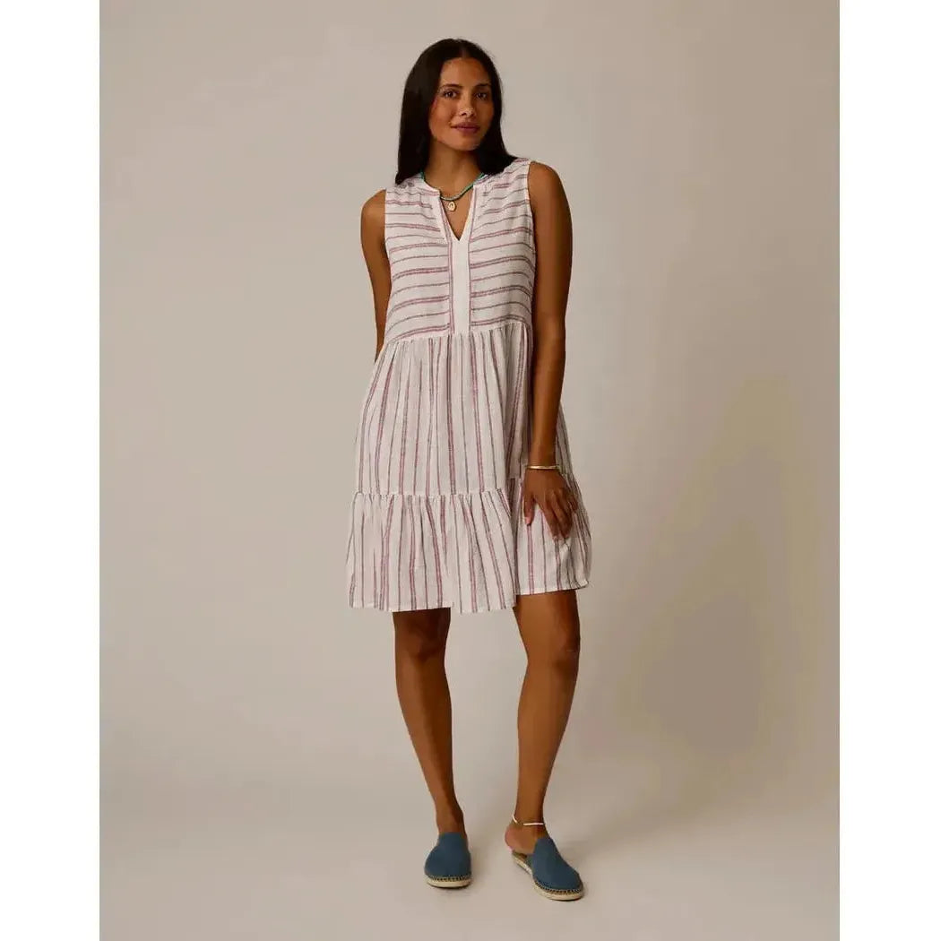 Carve Designs Women's Nellie Linen Dress-Women's - Clothing - Tops-Carve Designs-Kentucky Stripe-S-Appalachian Outfitters