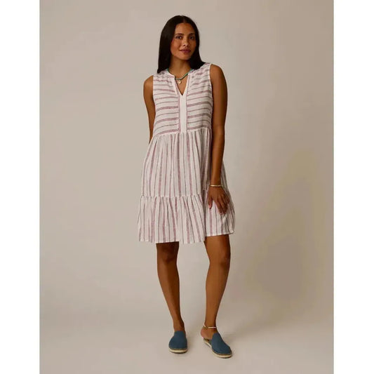 Carve Designs Women's Nellie Linen Dress-Women's - Clothing - Tops-Carve Designs-Kentucky Stripe-S-Appalachian Outfitters