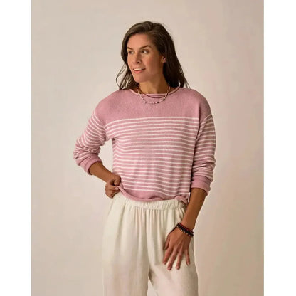 Carve Designs Women's Rue Sweater-Women's - Clothing - Tops-Carve Designs-Light Dusk Stripe-S-Appalachian Outfitters