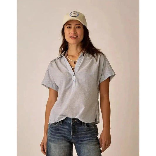 Carve Designs Women's Elliott Volle Top-Women's - Clothing - Tops-Captain Pinstripe-S-Appalachian Outfitters