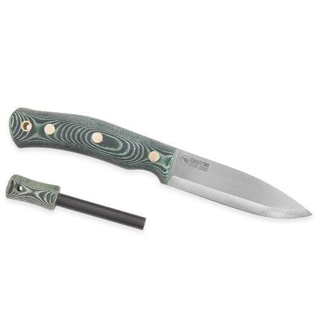 No.10 Swedish Forest Knife, Green micarta with fire steel, Sleipner-Camping - Accessories - Knives-Casstrom-Appalachian Outfitters