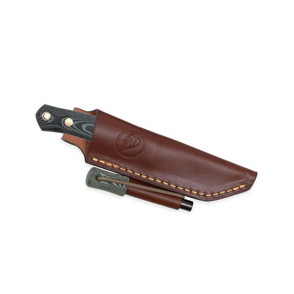 Casstrom No 8 Swedish Forest Knife Green Micarta with Firesteel-Camping - Accessories - Knives-Appalachian Outfitters