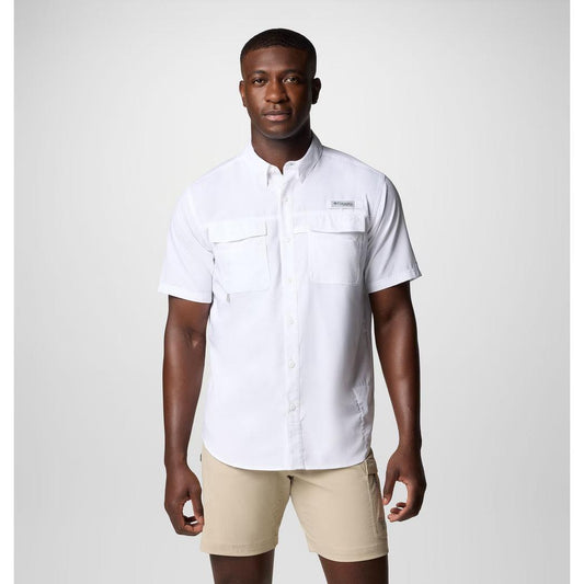 Columbia Sportswear Men's Blood and Guts V Short Sleeve Shirt-Men's - Clothing - Tops-Columbia Sportswear-White-M-Appalachian Outfitters