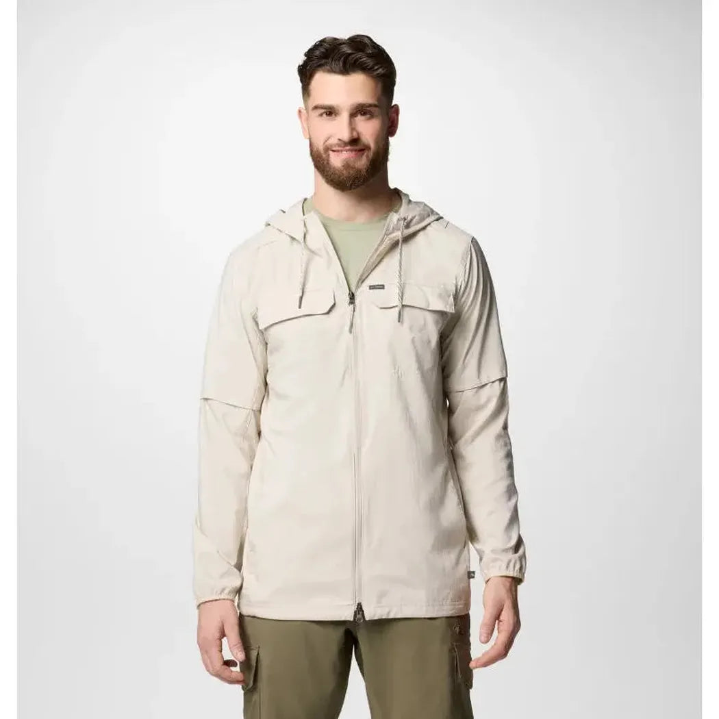 Columbia Sportswear Men's Skien Valley Hooded Long Sleeve Shirt-Men's - Clothing - Tops-Columbia Sportswear-Dark Stone-M-Appalachian Outfitters