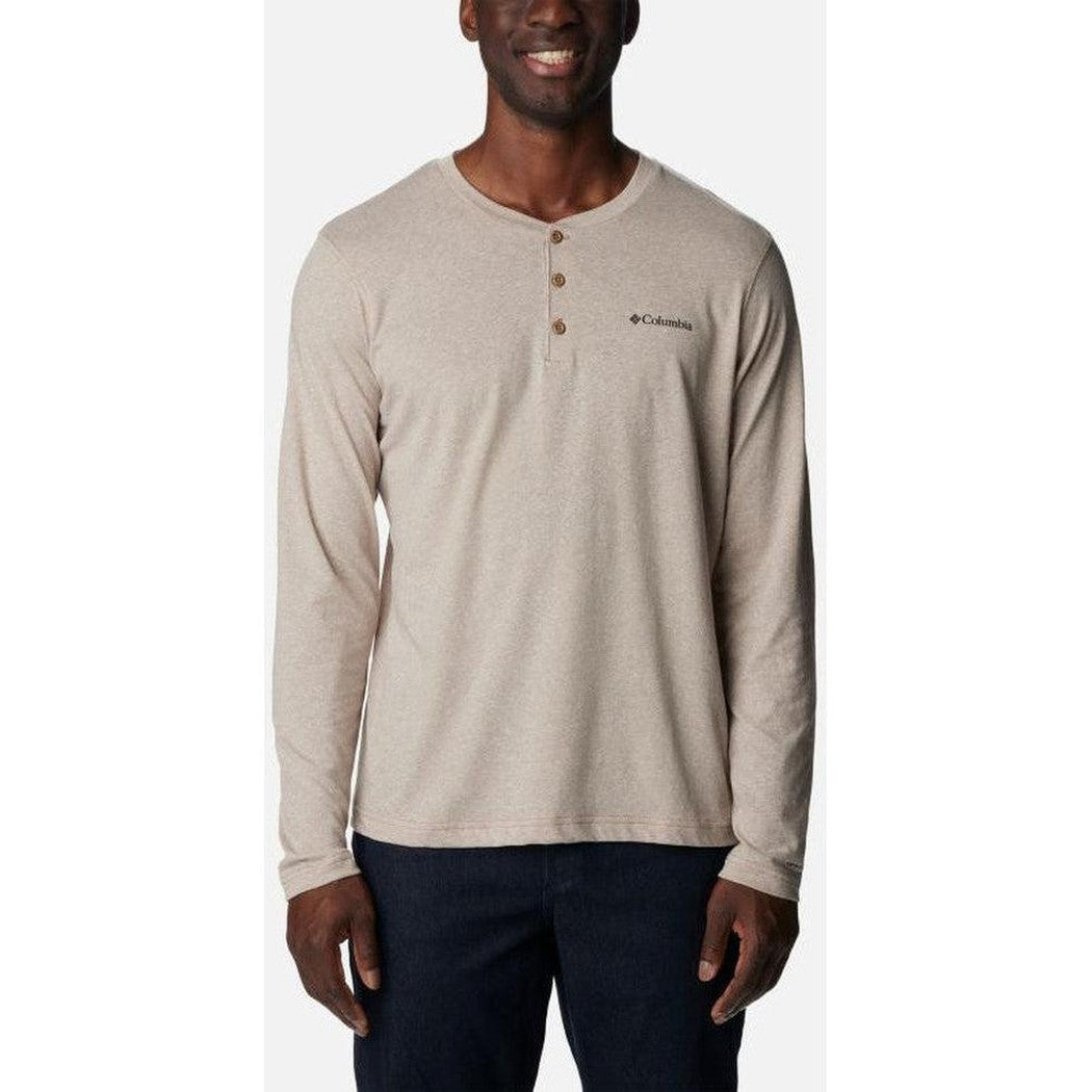Men's Thisltetown Hills Henley-Men's - Clothing - Tops-Columbia Sportswear-Delta Heather-M-Appalachian Outfitters