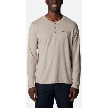 Men's Thisltetown Hills Henley-Men's - Clothing - Tops-Columbia Sportswear-Delta Heather-M-Appalachian Outfitters