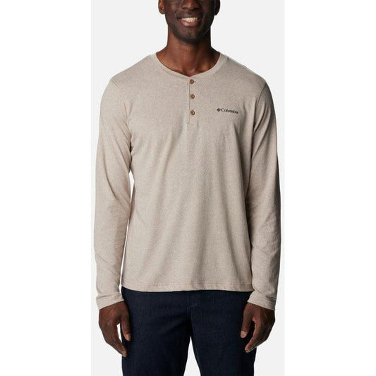 Men's Thisltetown Hills Henley-Men's - Clothing - Tops-Columbia Sportswear-Delta Heather-M-Appalachian Outfitters