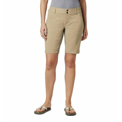 Women's Saturday Trail Long Short-Women's - Clothing - Bottoms-Columbia Sportswear-British Tan-10-2-Appalachian Outfitters