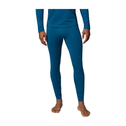 Front view of the Columbia Sportswear Men's Midweight Stretch Tight in 442 Phoenex BL on a barefoot model against a white background.