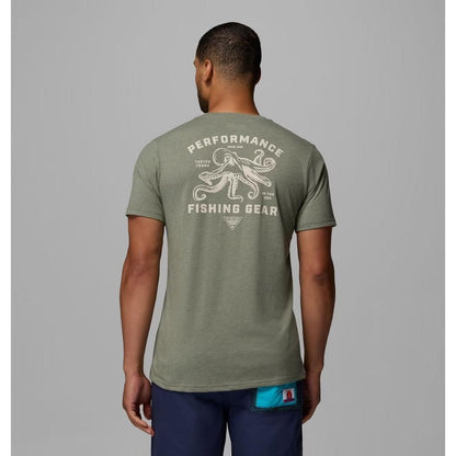 Columbia Sportswear Men's PFG Lure Lineup SS-Men's - Clothing - Tops-Cypress Heather-M-Appalachian Outfitters