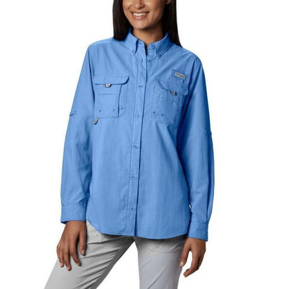 Columbia Sportswear Women's PFG Bahama Long Sleeve Shirt-Women's - Clothing - Tops-White Cap-S-Appalachian Outfitters